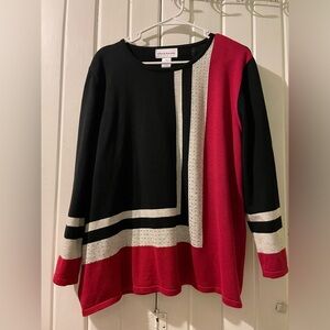 Alfred Dunner embellished sweater X-large EUC